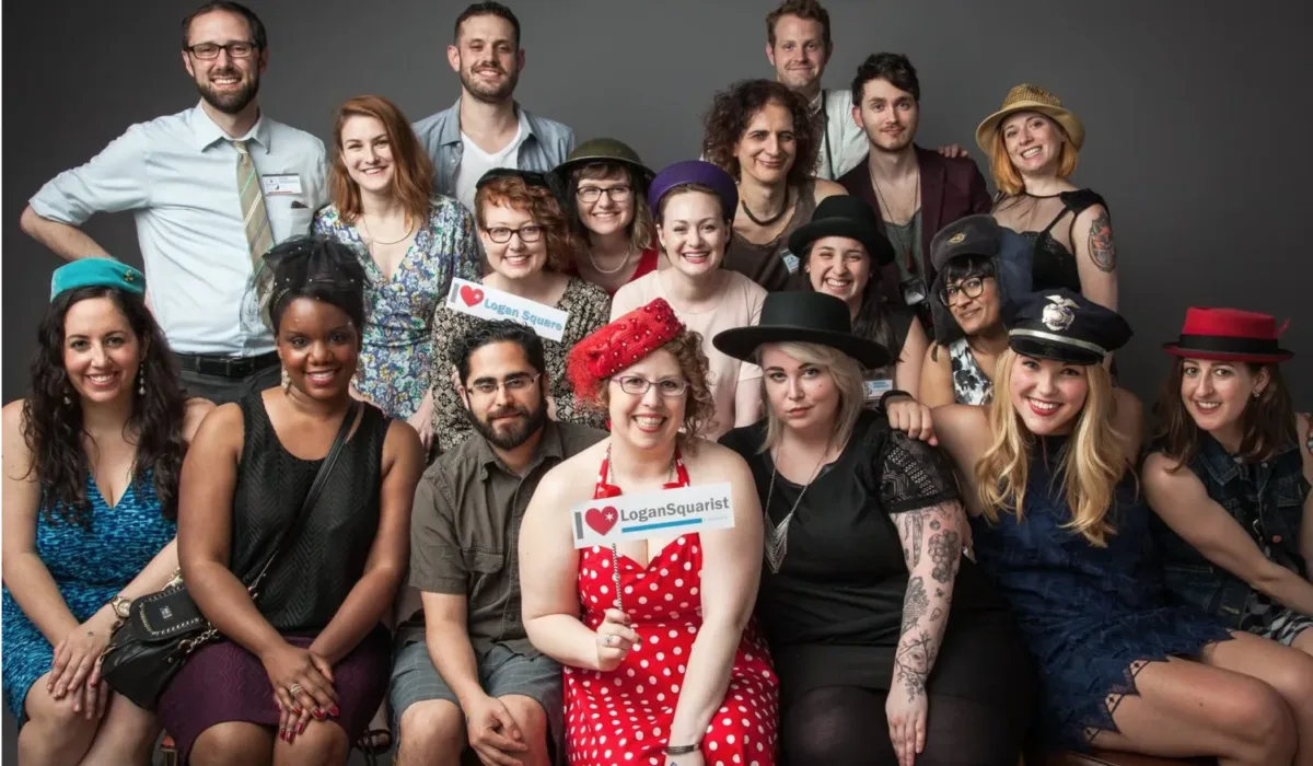 Group photo of the LoganSquarist team