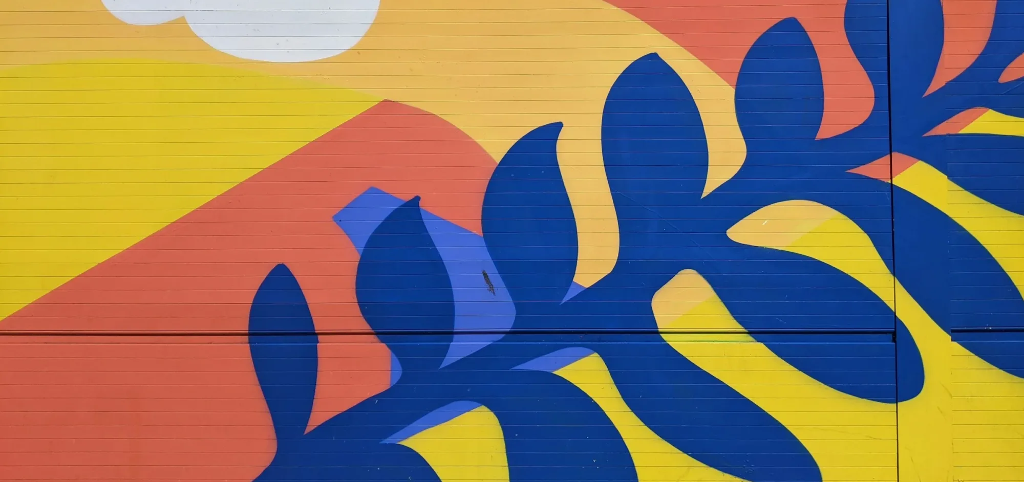 Abstract illustration with bold shapes and colors