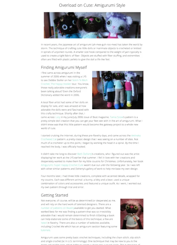 Overload on Cute: Amigurumi Style