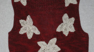 Flower Back Sweater Close Up