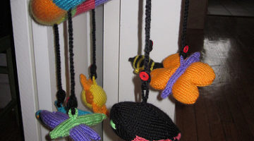 Knit Baby Mobile