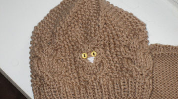 Owl Knit Hat