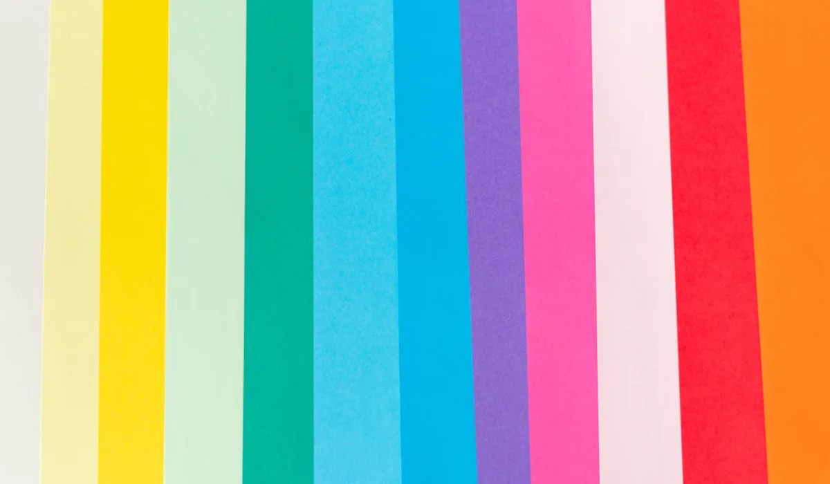 Abstract layered or woven pattern representing the composite of voices that make up a brand—distinct threads contributing to a unified whole