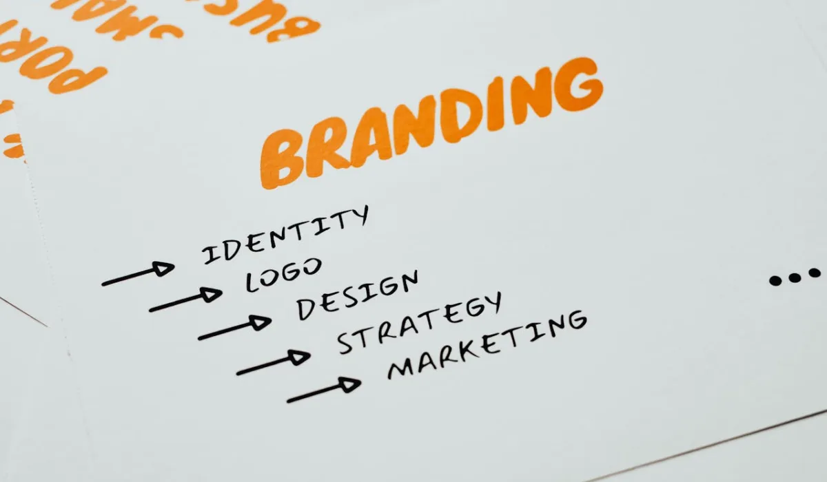 Branding informational "slide" outlining what is included in Branding