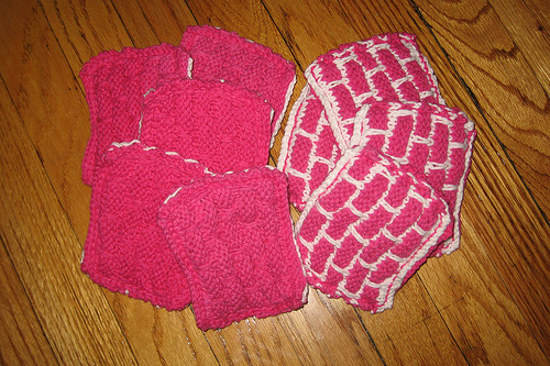 Pink Dishcloths