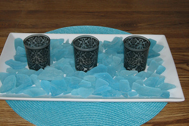 Sea Glass and Votives