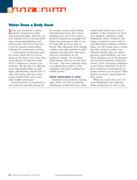 Water Does A Body Good