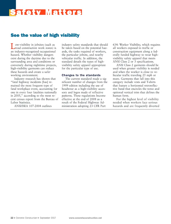 See The Value of High Visibility