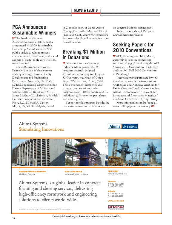 PCA Announces Sustainable Winners