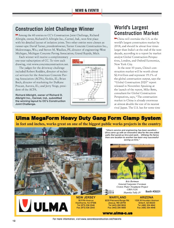 Construction Joint Challenge Winner