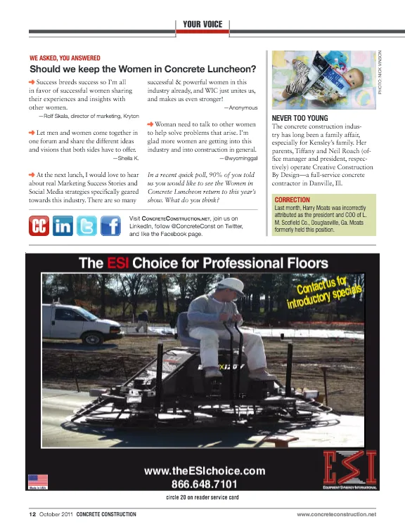 Your Voice: Women In Concrete Luncheon