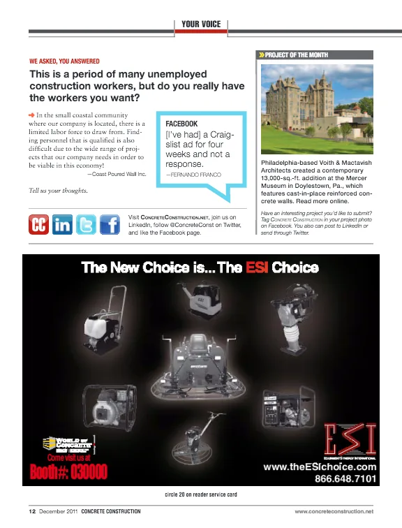 Your Voice: Period Of Unemployed Construction Workers