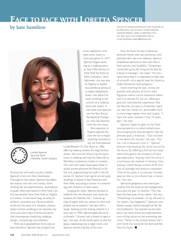 Face To Face With Loretta Spencer