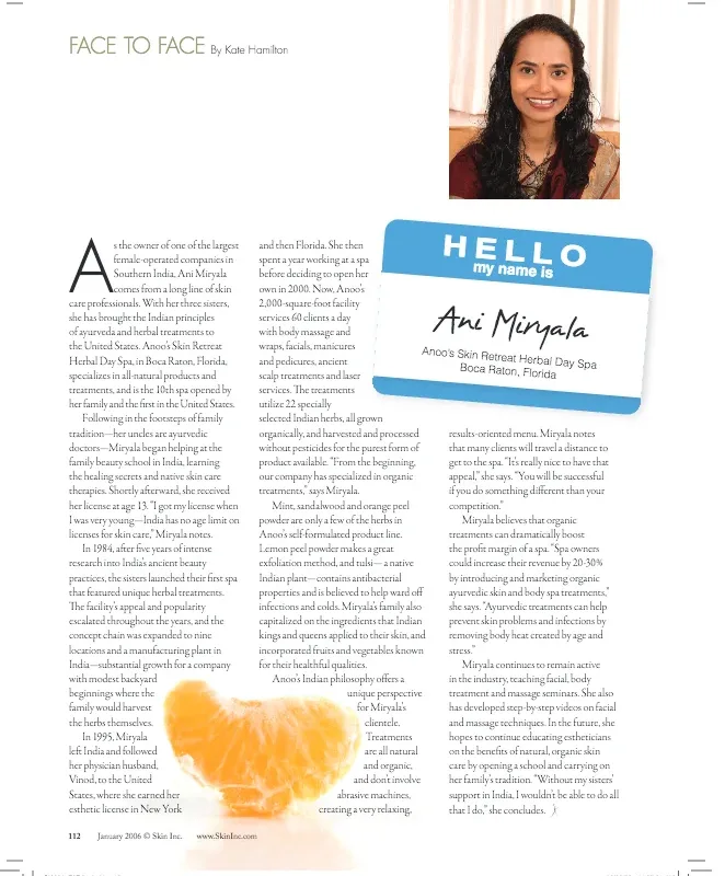 Face To Face With Ani Mirayala