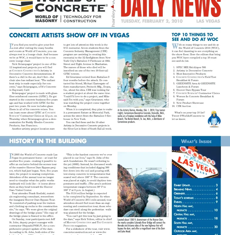 World Of Concrete 2010 Daily News