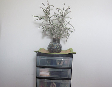 Three drawer cart decor